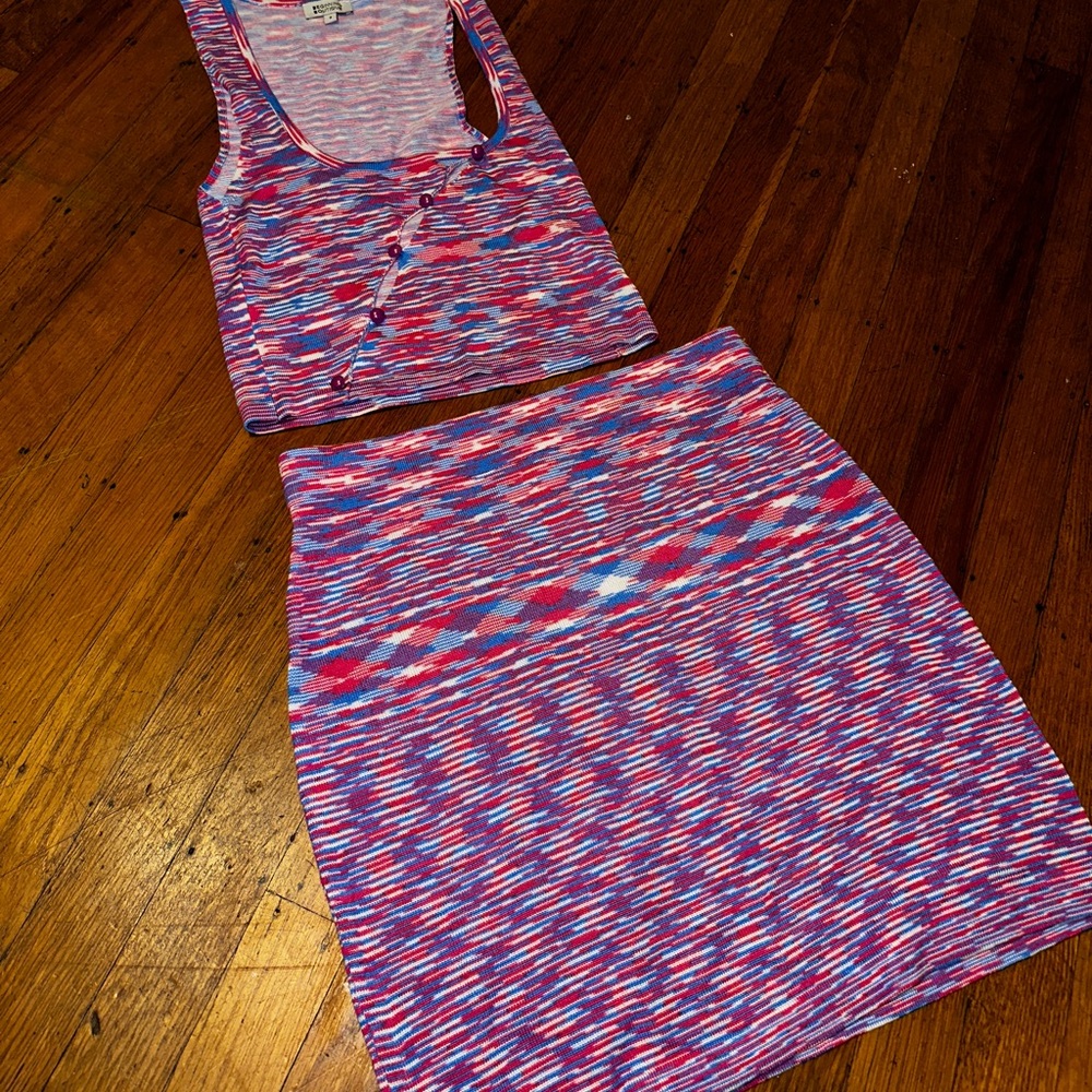 Beginning Boutique Colorful Skirt & Top Set